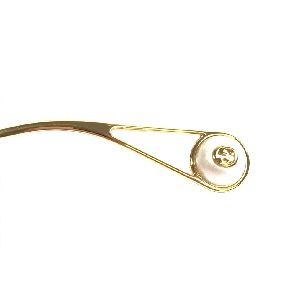 Gucci GG0252S 004 Sunglasses Eyeglasses Gold Pearl ARMS ONLY FOR PARTS